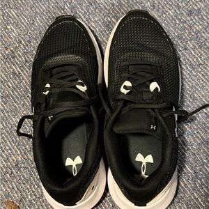 Under Armour Black and White Athletic Shoes